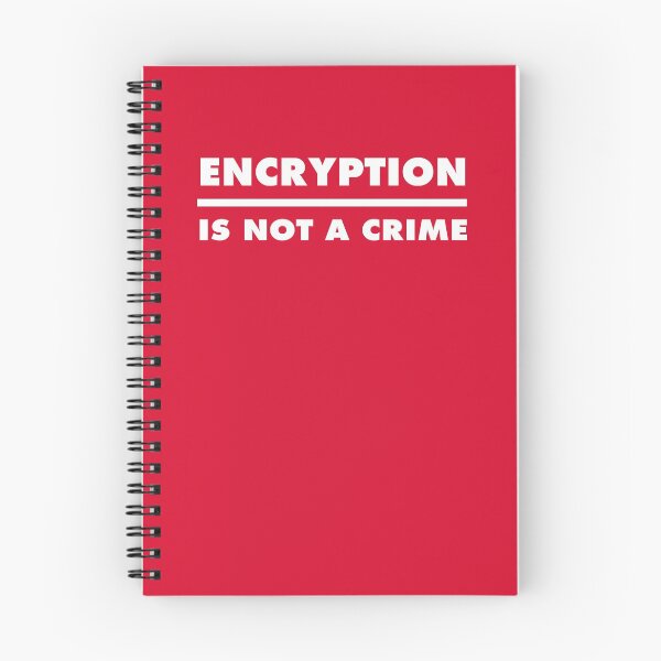 Item preview, Encryption Is Not A Crime - Red designed and sold by MOREDANKMEMES.
