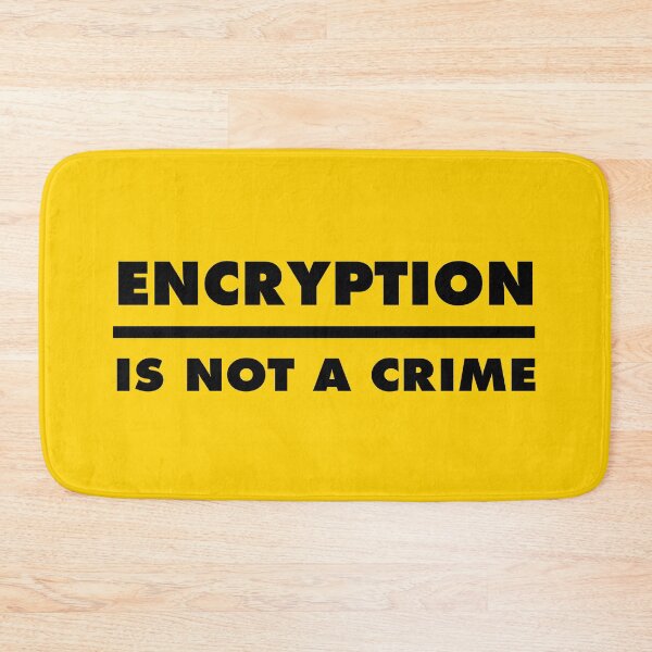 Item preview, Encryption Is Not A Crime - Yellow designed and sold by MOREDANKMEMES.