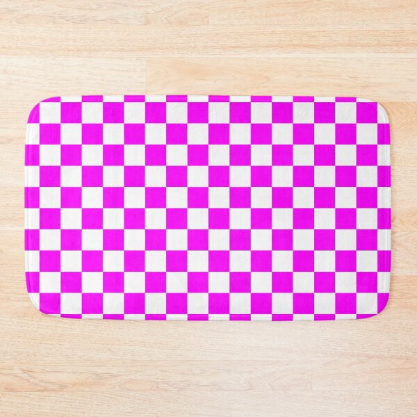 Item preview, Magenta And White Checkerboard Pattern designed and sold by rewstudio.