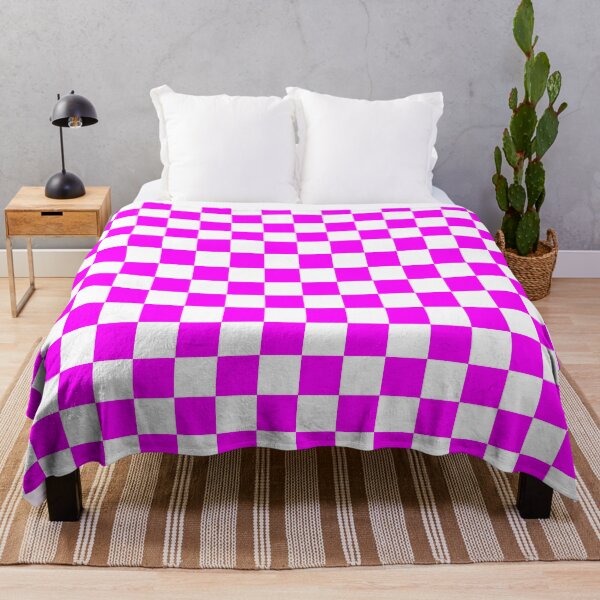Item preview, Magenta And White Checkerboard Pattern designed and sold by rewstudio.