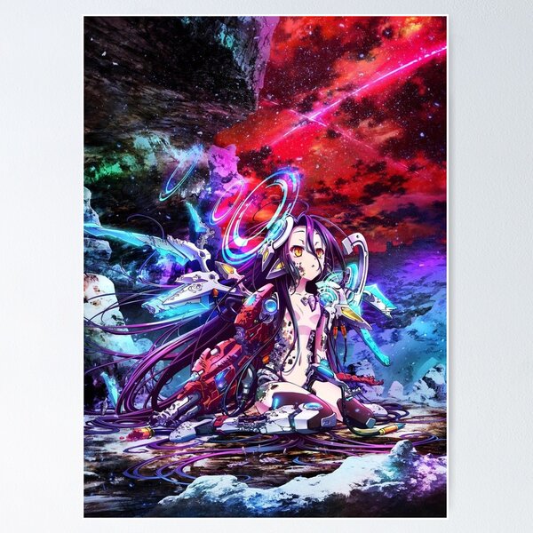 No Game No Life' Poster, picture, metal print, paint by Miss Diana