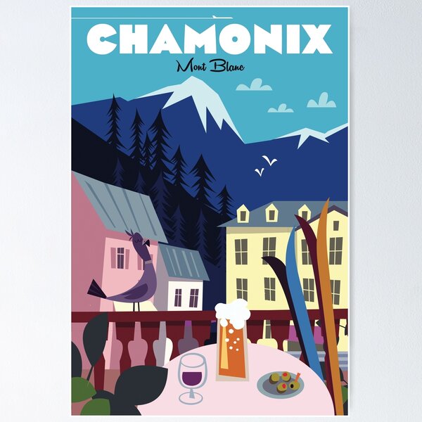 Item preview, Chamonix poster designed and sold by GAGodel.
