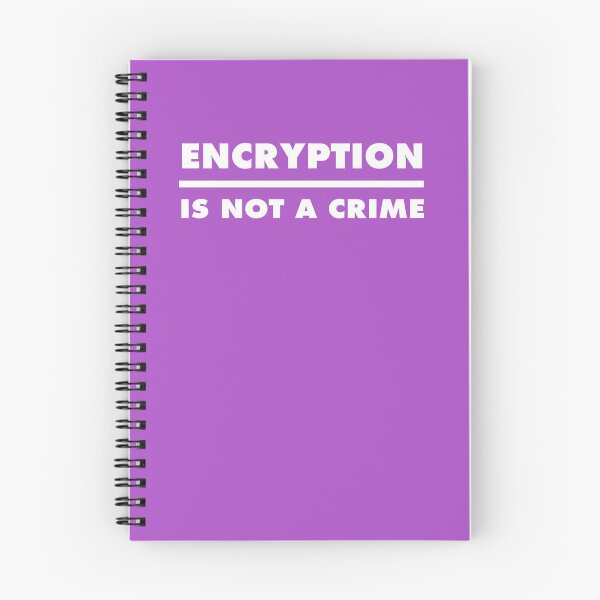 Item preview, Encryption Is Not A Crime - Purple designed and sold by MOREDANKMEMES.