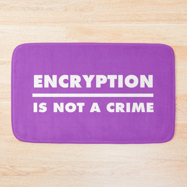 Item preview, Encryption Is Not A Crime - Purple designed and sold by MOREDANKMEMES.