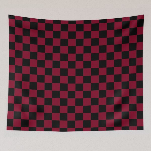 Item preview, Burgundy And Black Checkerboard Pattern designed and sold by rewstudio.