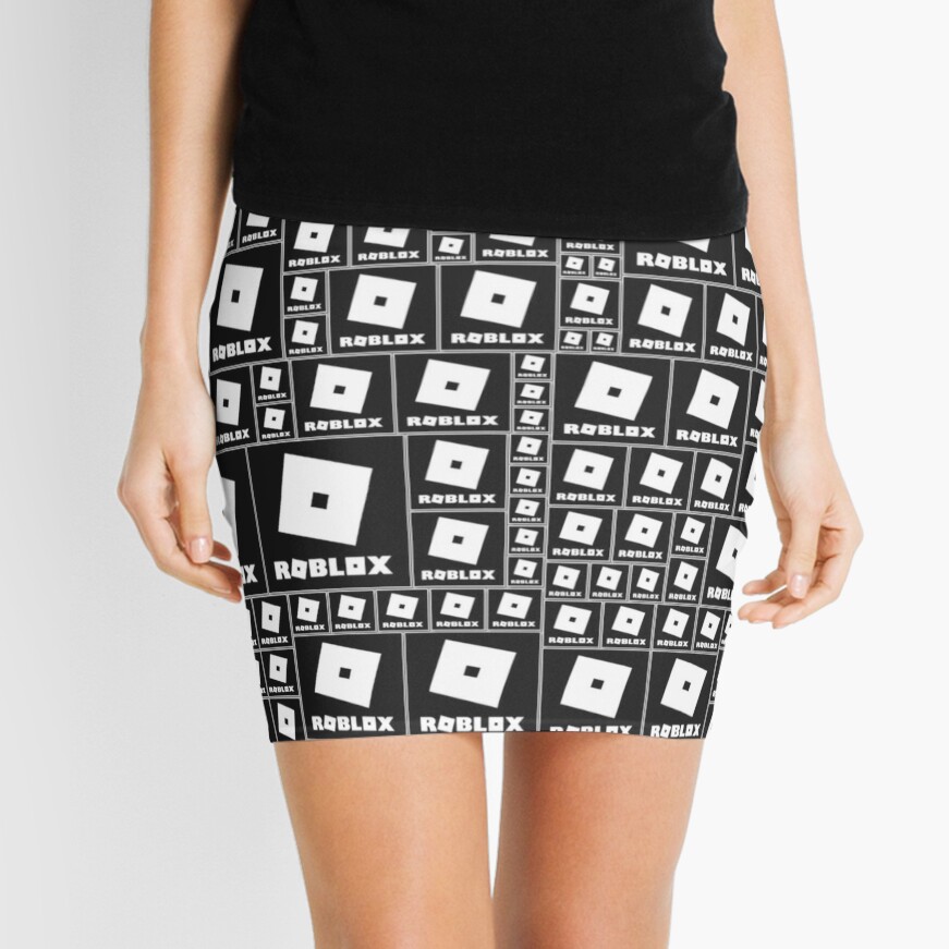 Roblox Logo In The Dark Mini Skirt By Best5trading Redbubble - roblox pencil skirt