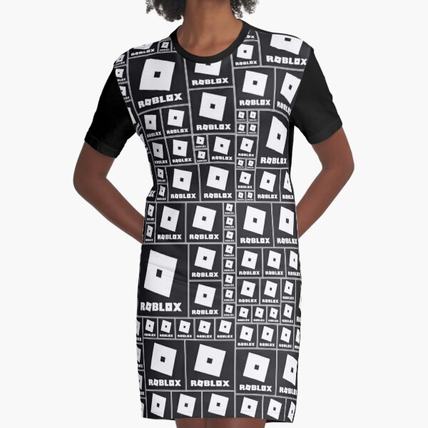 Roblox Logo In The Dark Graphic T Shirt Dress By Best5trading Redbubble - black collar shirt roblox