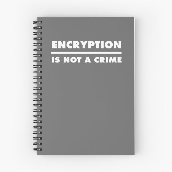 Item preview, Encryption Is Not A Crime - Grey / Gray designed and sold by MOREDANKMEMES.