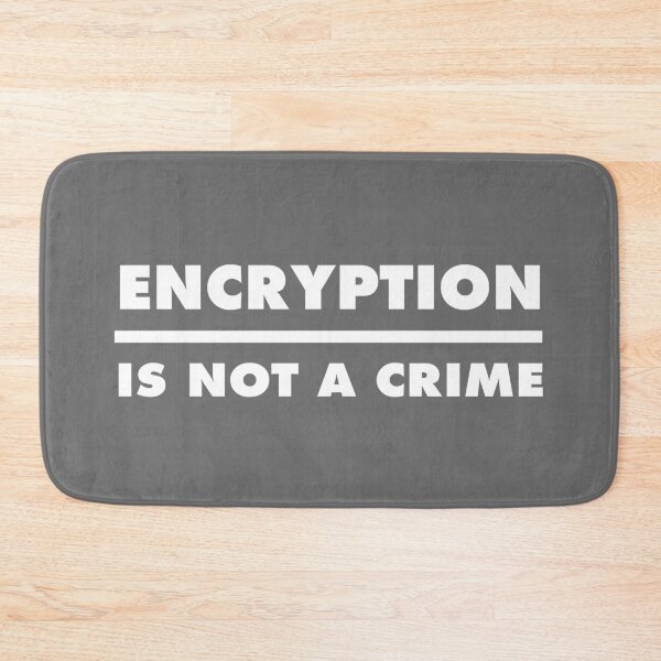 Item preview, Encryption Is Not A Crime - Grey / Gray designed and sold by MOREDANKMEMES.