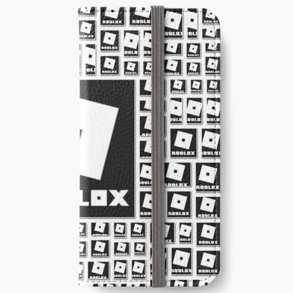 Roblox Center Logo In The Dark Iphone Wallet By Best5trading Redbubble - black and white roblox icon iphone