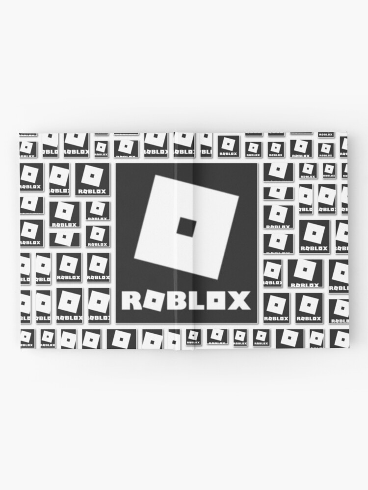 Roblox Center Logo In The Dark Hardcover Journal By Best5trading Redbubble - grey and white roblox logo