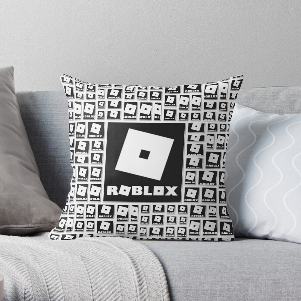 Roblox Center Logo In The Dark Throw Pillow By Best5trading Redbubble - sick roblox design roblox pillow teepublic