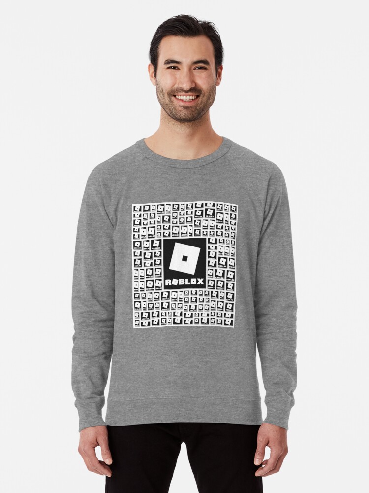 Roblox Center Logo In The Dark Lightweight Sweatshirt By Best5trading Redbubble - t shirt with h roblox