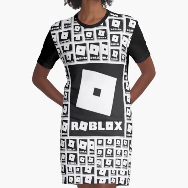 Roblox Logo In The Dark Graphic T Shirt Dress By Best5trading Redbubble - black robe roblox