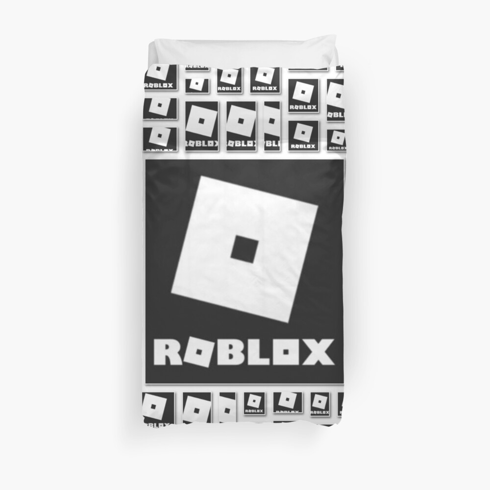 Roblox Center Logo In The Dark Duvet Cover By Best5trading Redbubble - dark blue dc logo transparent roblox