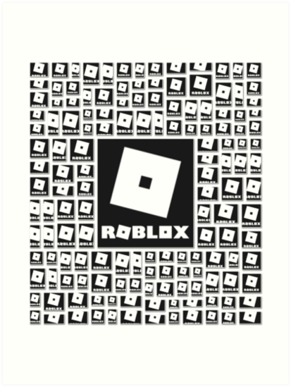 Roblox Center Logo In The Dark Art Print By Best5trading Redbubble - ap roblox