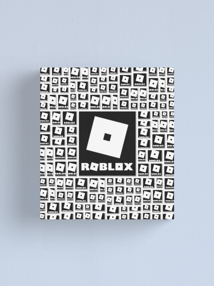 Roblox Center Logo In The Dark Canvas Print By Best5trading Redbubble - white tile texture roblox