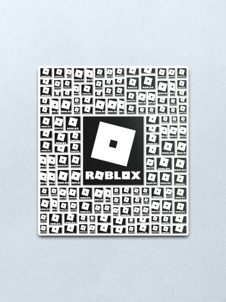 Roblox Center Logo In The Dark Metal Print By Best5trading Redbubble - roblox metal print