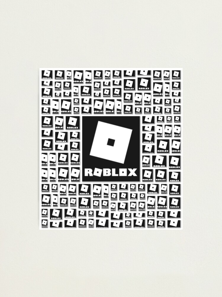 Roblox Center Logo In The Dark Photographic Print By Best5trading Redbubble - dark grey texture roblox