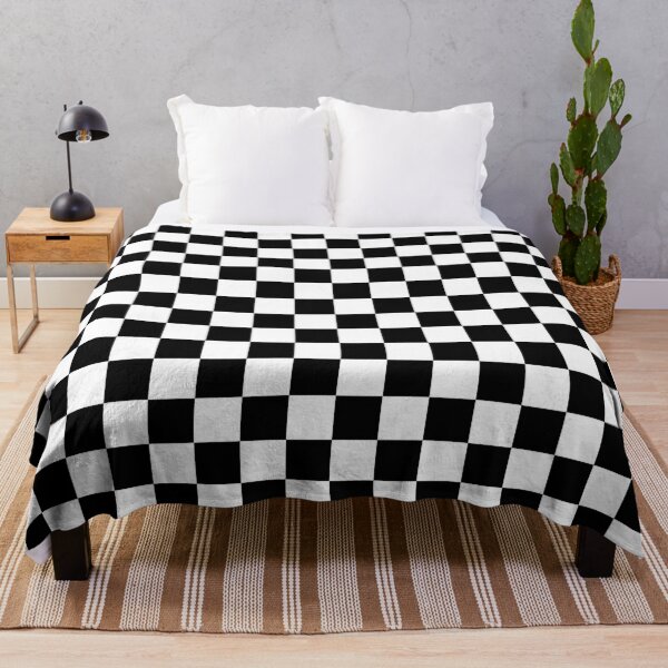 Item preview, Black And White Checkerboard Pattern designed and sold by rewstudio.