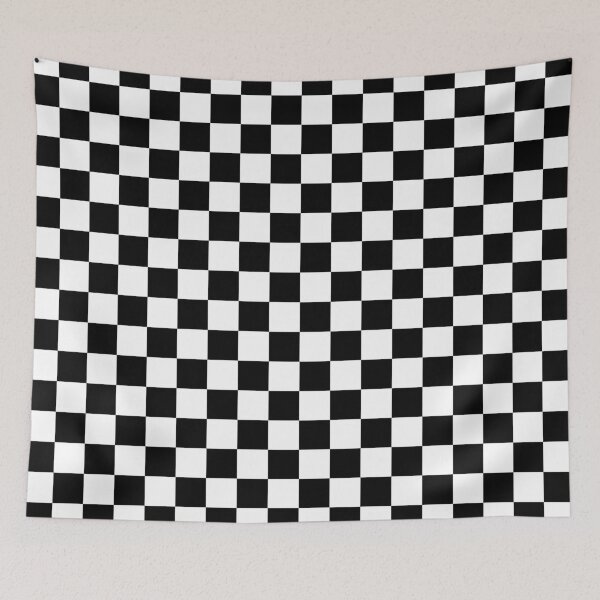 Item preview, Black And White Checkerboard Pattern designed and sold by rewstudio.