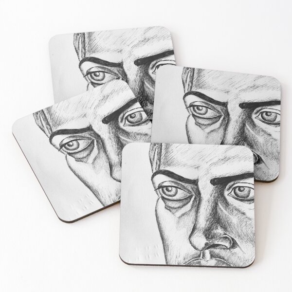 Item preview, Strong Man Gazing Out - Hand drawn  designed and sold by literarylyme.