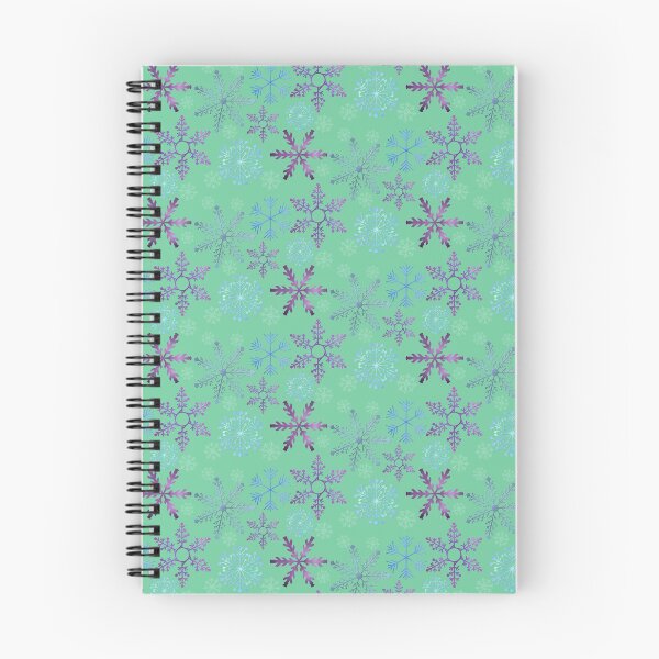 Item preview, Purple Glittery Snowflakes | Dark Green | Christmas Holiday | Winter Patterns designed and sold by Lavender Mint Graphics.