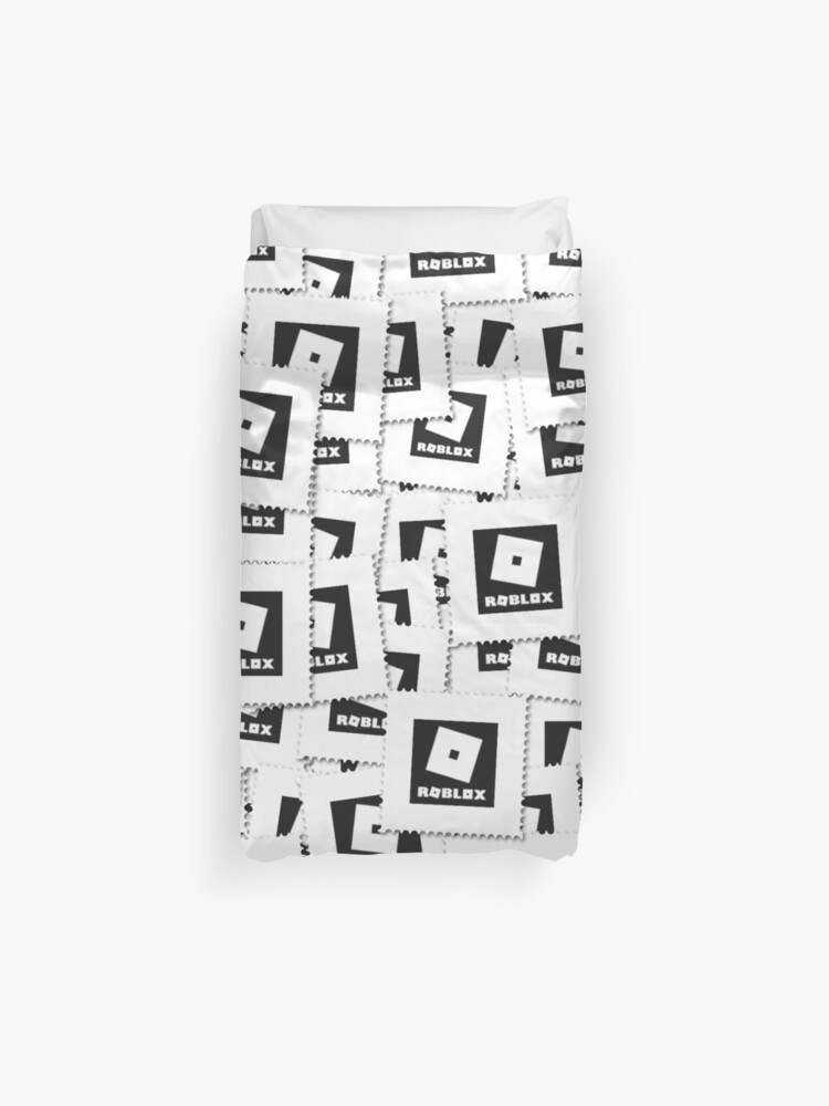 Roblox Logo Stamp In The Dark Duvet Cover By Best5trading Redbubble - roblox logo black and red comforter by best5trading redbubble