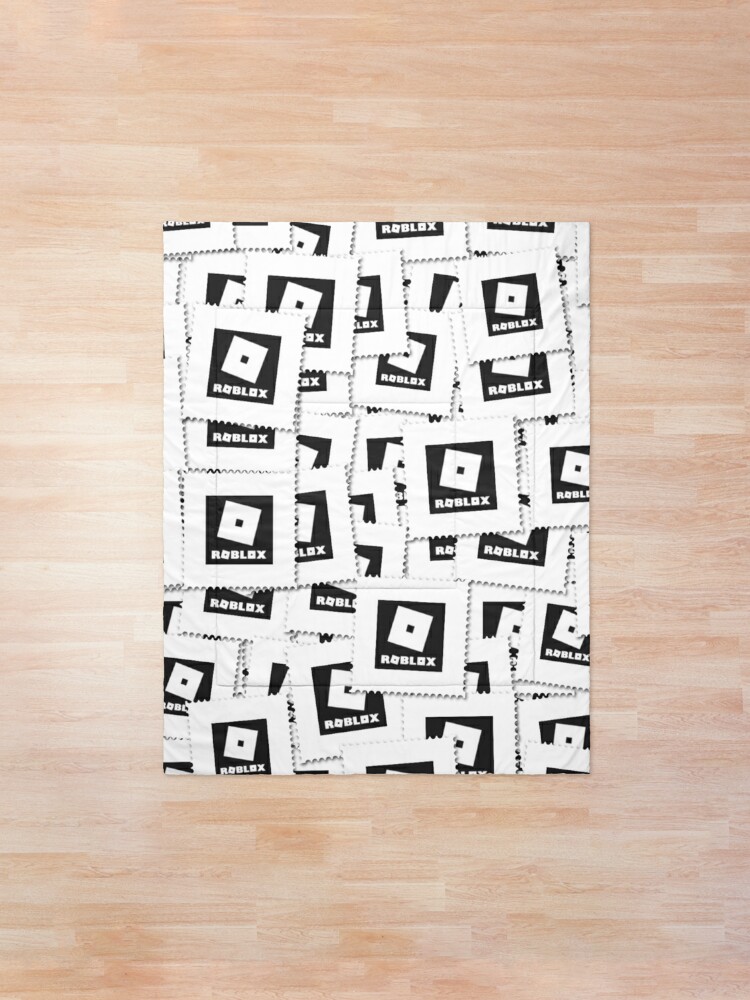 Roblox Logo Stamp In The Dark Comforter By Best5trading Redbubble - roblox logo on black sticker by best5trading redbubble