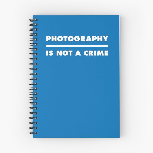 Item preview, PHOTOGRAPHY IS NOT A CRIME - Blue designed and sold by MOREDANKMEMES.