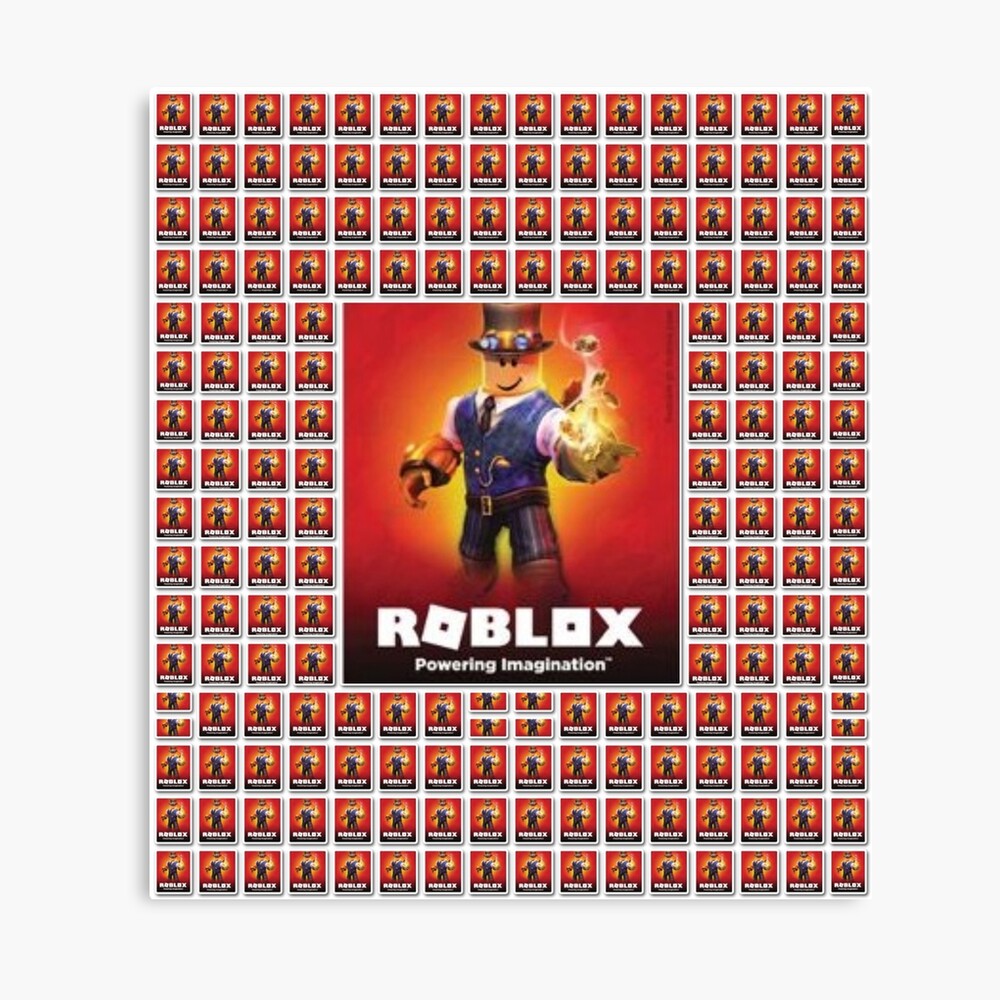 Roblox Powering Imagination Center Canvas Print By Best5trading - red superhero mask roblox