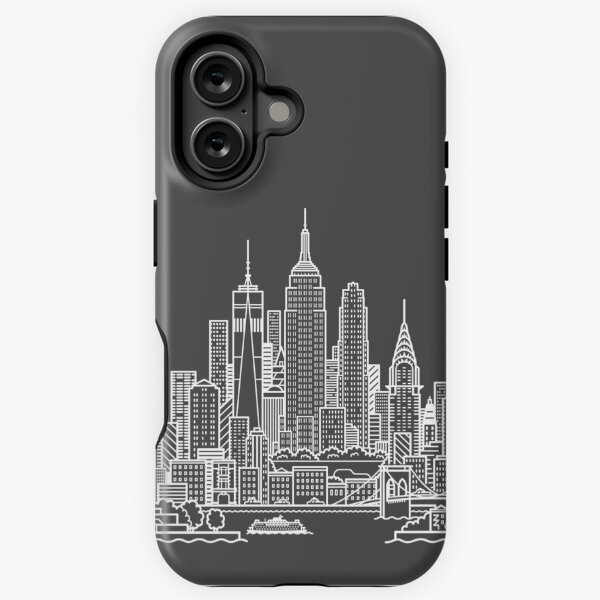 Item preview, New York Skyline - White designed and sold by Tom Napper Design.