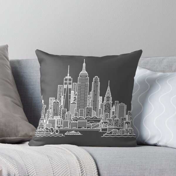Item preview, New York Skyline - White designed and sold by Tom Napper Design.