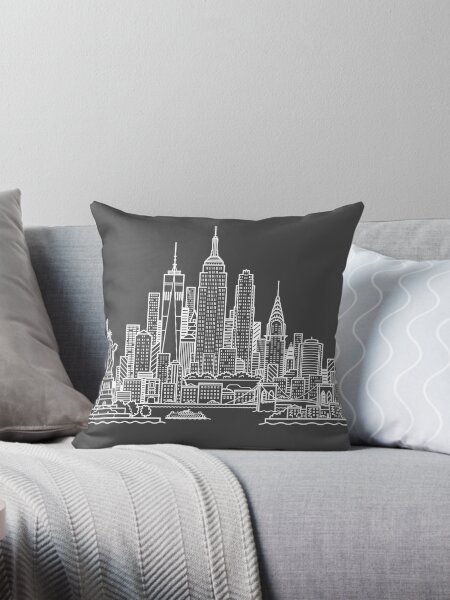 Item preview, New York Skyline - White designed and sold by Tom Napper Design.