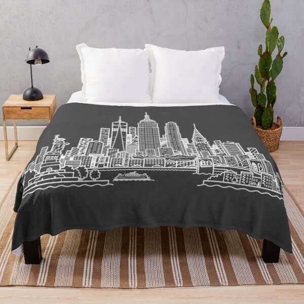 Item preview, New York Skyline - White designed and sold by Tom Napper Design.