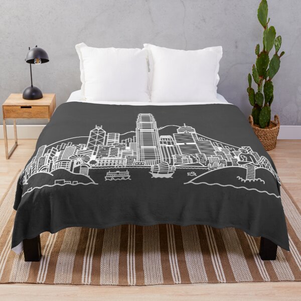 Item preview, Hong Kong Skyline - White designed and sold by Tom Napper Design.