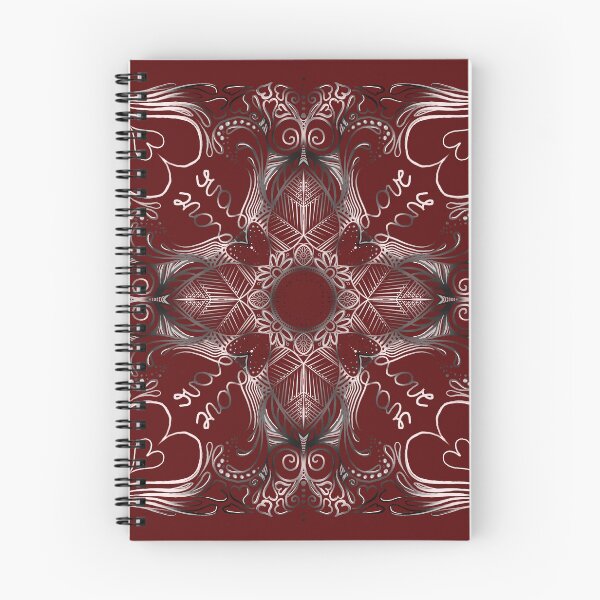 Item preview, Valentine's Day (dark red) MandalART designed and sold by Julie Boehm.