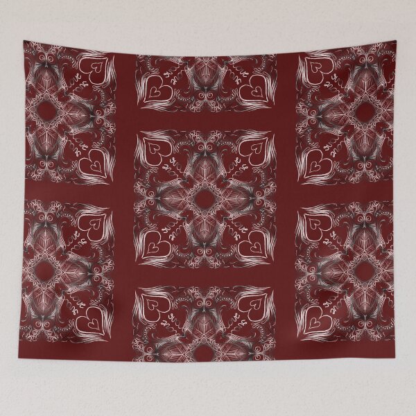 Item preview, Valentine's Day (dark red) MandalART designed and sold by Julie Boehm.