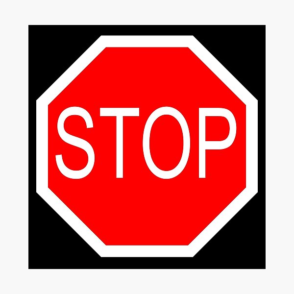 stop sign old american americana usa america road sign yellow photographic print by tomsredbubble redbubble
