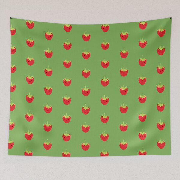 Item preview, Cute Kawaii Red Raspberry designed and sold by Hedgie Designs.