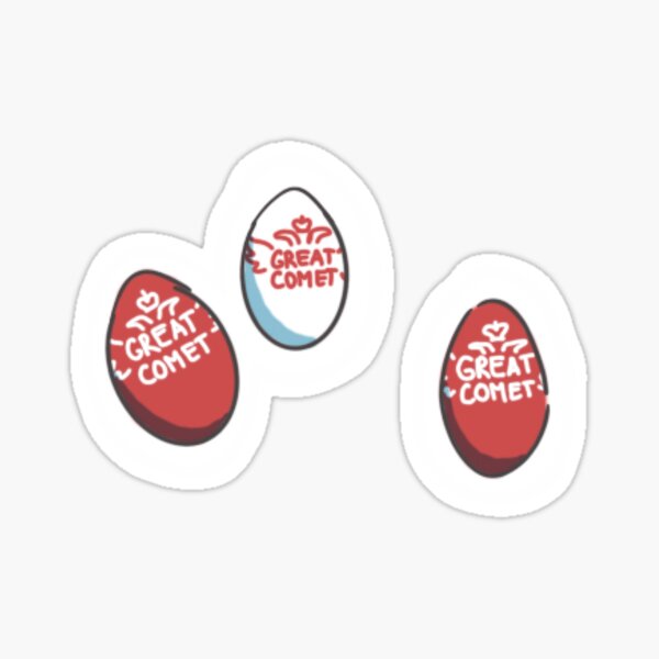 comet egg shakers Sticker
