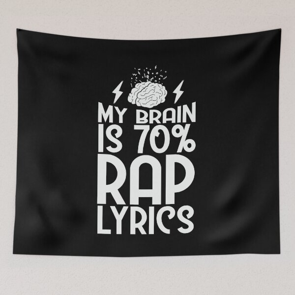 Item preview, Funny My Brain Is Rap Lyrics Rap Lovers gift designed and sold by Flo991990.