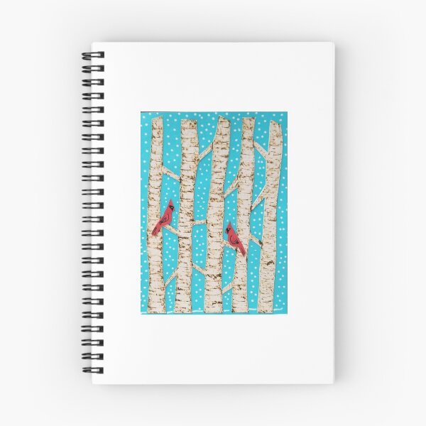 Item preview, Red Cardinals in birch trres designed and sold by kristyjo.