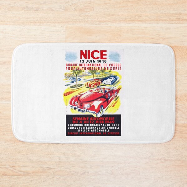 Item preview, 1949 Nice France Circuit Automobile Race Poster designed and sold by retrographics.