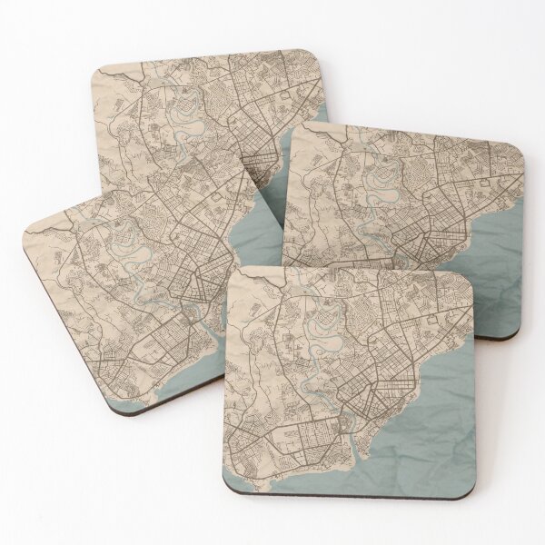 Item preview, Davao City Sepia Map designed and sold by CPTVDesign.