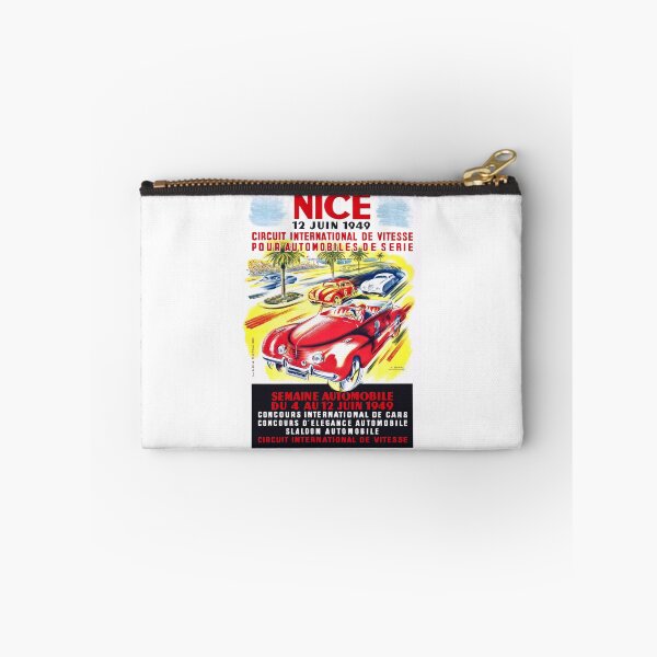 Item preview, 1949 Nice France Circuit Automobile Race Poster designed and sold by retrographics.