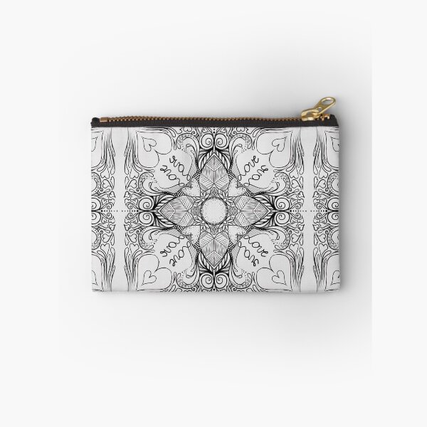 Item preview, Valentine's Day (black on white) MandalART designed and sold by Julie Boehm.