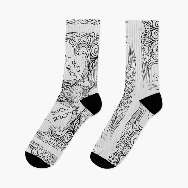 Item preview, Valentine's Day (black on white) MandalART designed and sold by Julie Boehm.