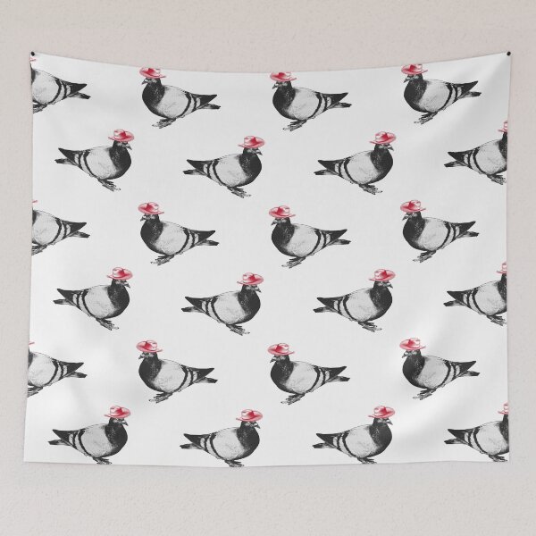 Item preview, Pigeon in a Cowboy Hat designed and sold by AricHutfles.