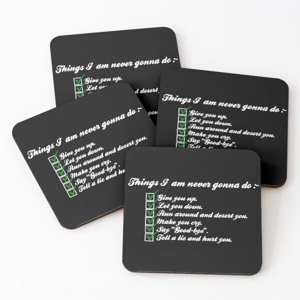 Item preview, Never gonna.... designed and sold by Corpsecutter.